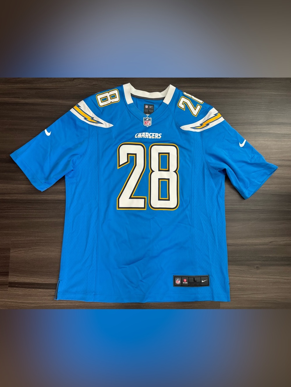 Nike Los Angeles Chargers Melvin Gordon III #24 NFL Powder Blue Jersey Men Large